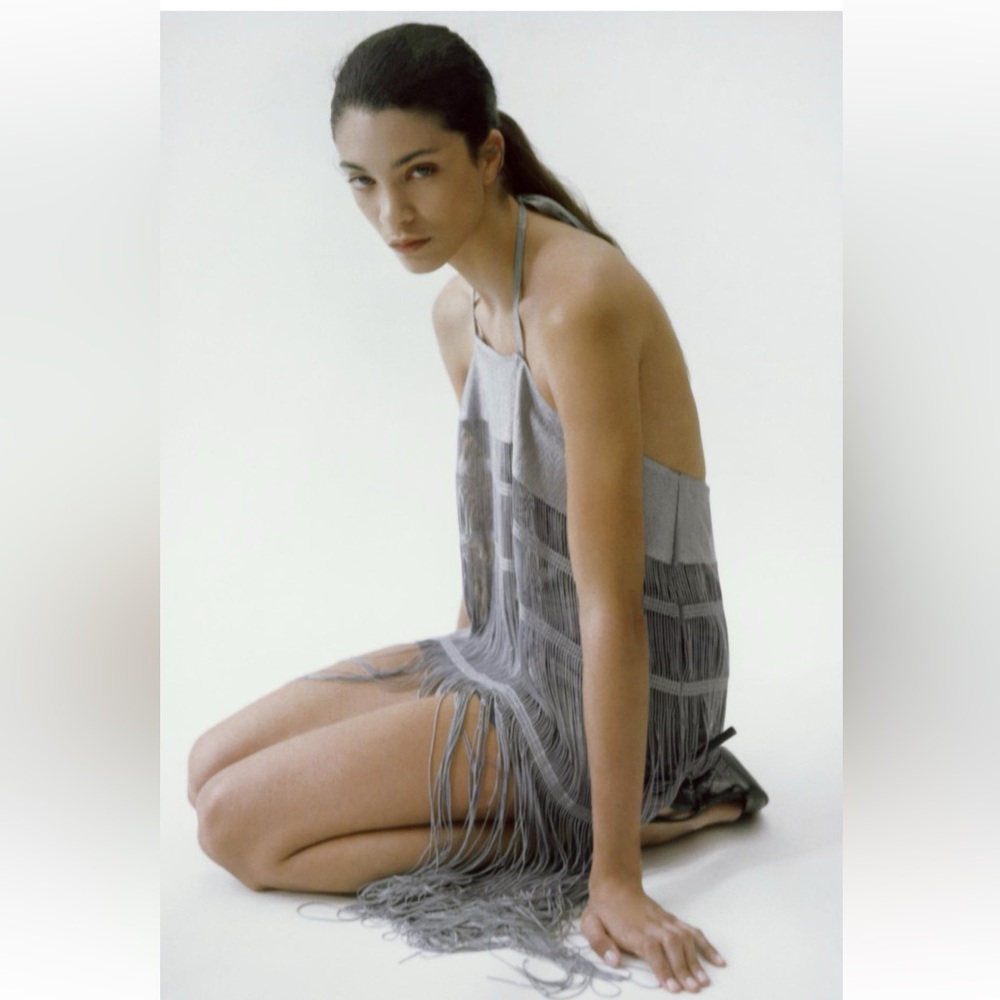 FRINGED MINI DRESS - Picture 3 of 14